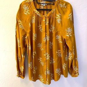 Bolden gold & white floral shirt